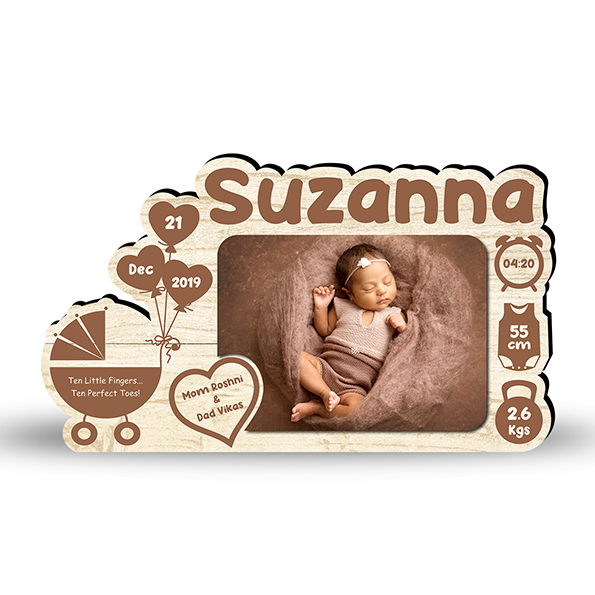 birth announcement baby frame personalised buy online in dubai uae