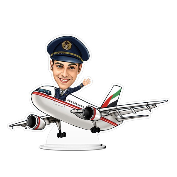 personalised gift for pilot or fired in airlines buy online in use