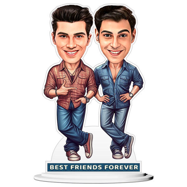 Best Friends Forever Caricature for Him