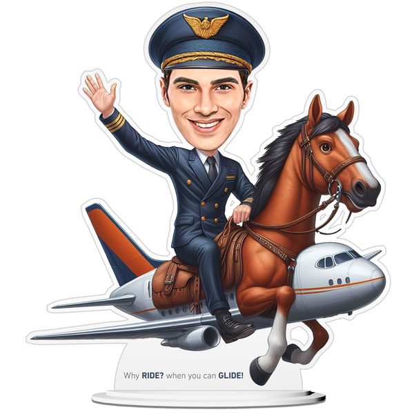 Fun Pilot Caricature for him