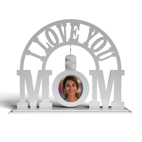Personalized Frame with illuminating picture for Mom