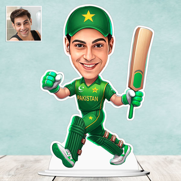 Pakistan Cricketer Caricature